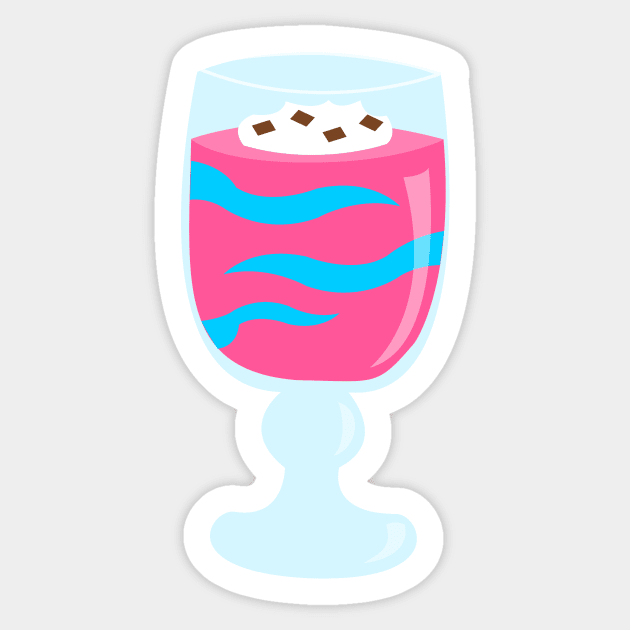 Bubble Gum Parfait Sticker by traditionation